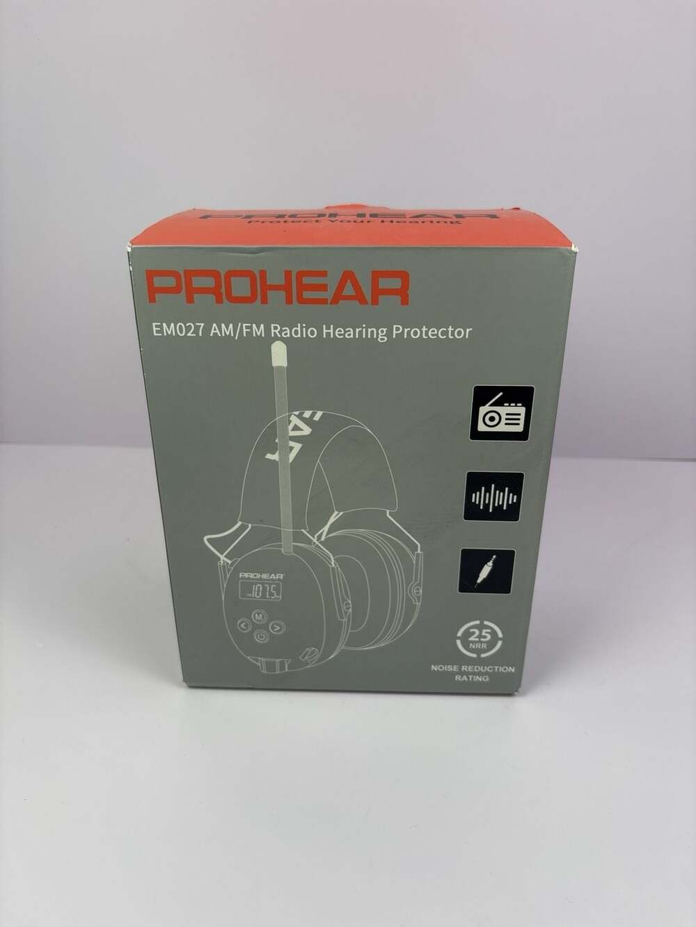 PROHEAR EM027 AM/FM Radio Hearing Protector Headphones NRR 25dB